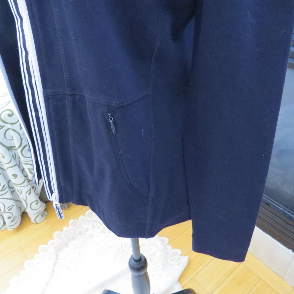 Talbots Women's Everyday Yoga Jacket Navy Blue XS EUC - Picture 6 of 9